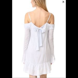 NWT SZ M Classic Chic Striped Coastal Cotton Pinstriped Leonna Dress